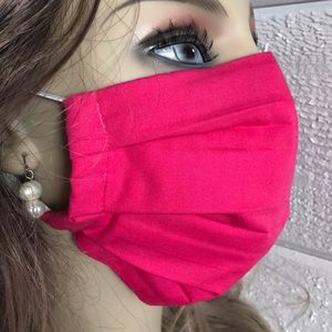 Handmade: (USA) Facial Cloth Mask (Fuschia)